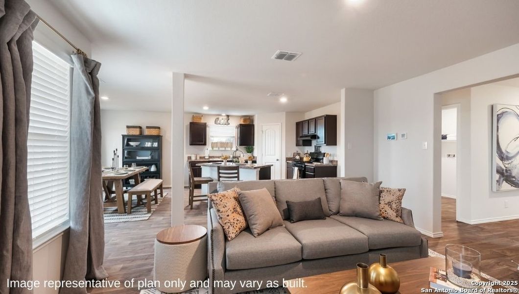 Furnished interior view inside a new home in Riverstone at Westpointe, San Antonio (Image 5). Furnished interior view inside a new home in Riverstone at Westpointe, San Antonio (Image 5).