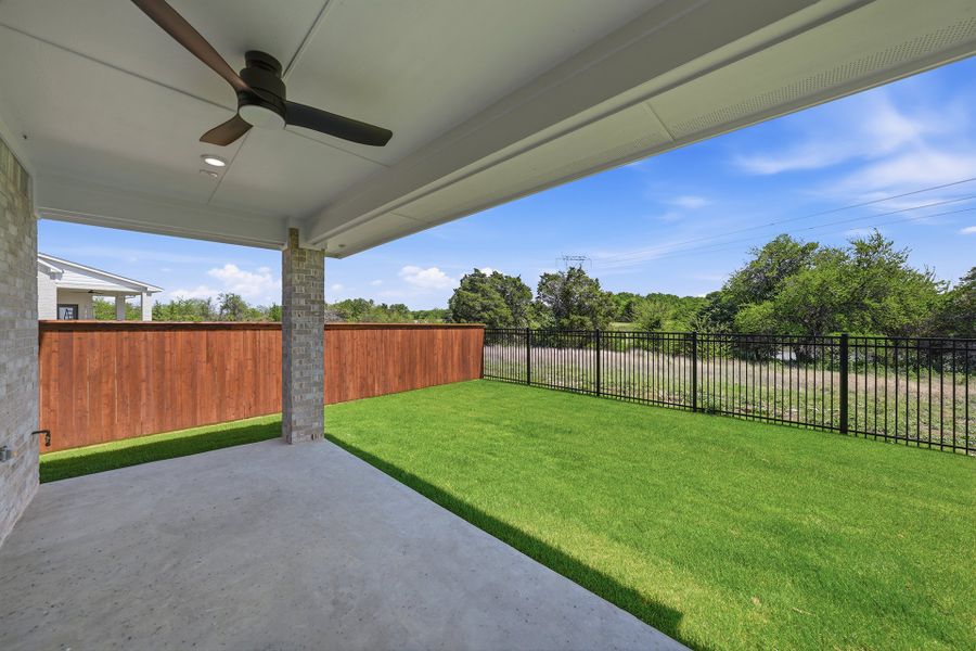 Exterior details and patio area of a home in Aster Park, McKinney (Image 3).