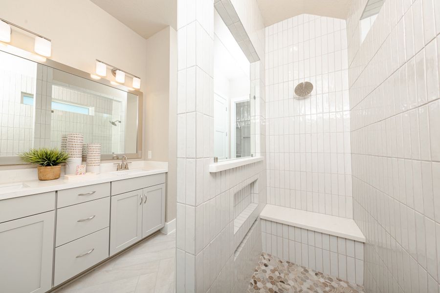Representative furnished interior of a home built from the Cambridge by Beazer Homes in The Highlands, Porter (Image 10).