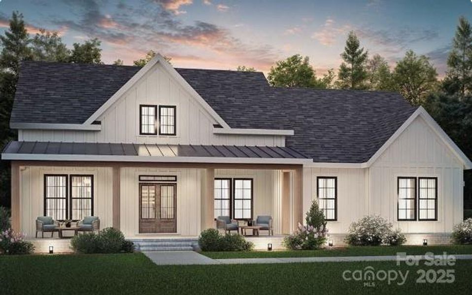 Front exterior of a new home in , Denver, NC, highlighting curb appeal (Image 1).