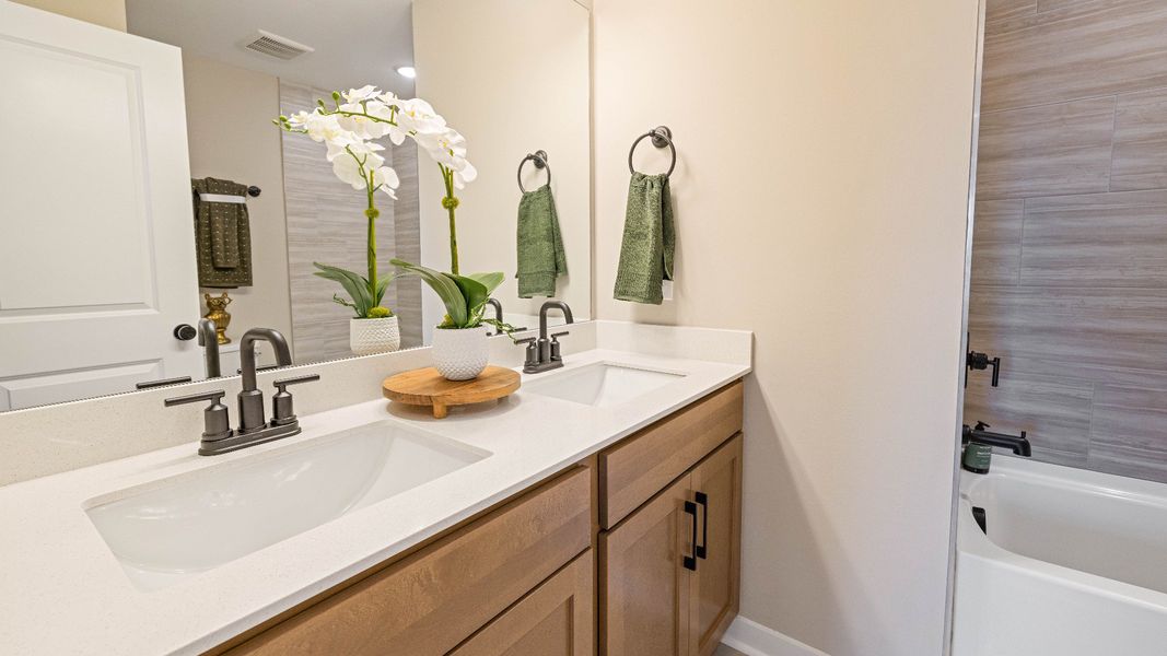 Representative furnished interior of a home built from the Wynwood by DRB Homes in McClure Farms, Columbia (Image 15).