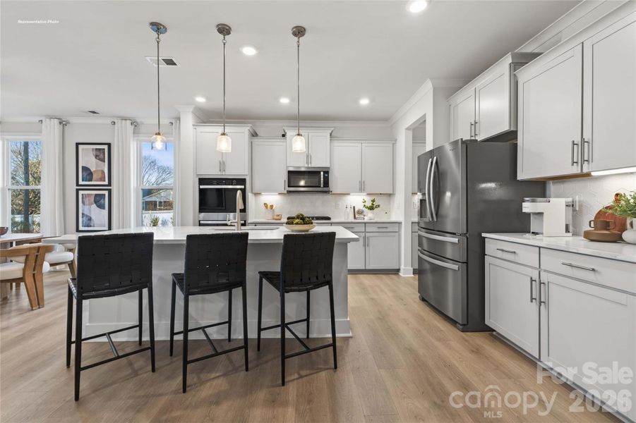 Furnished interior view inside a new home in Brantley, Mooresville (Image 11).