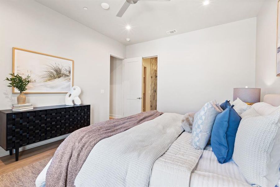 Furnished interior view inside a new home in , Dallas (Image 21).