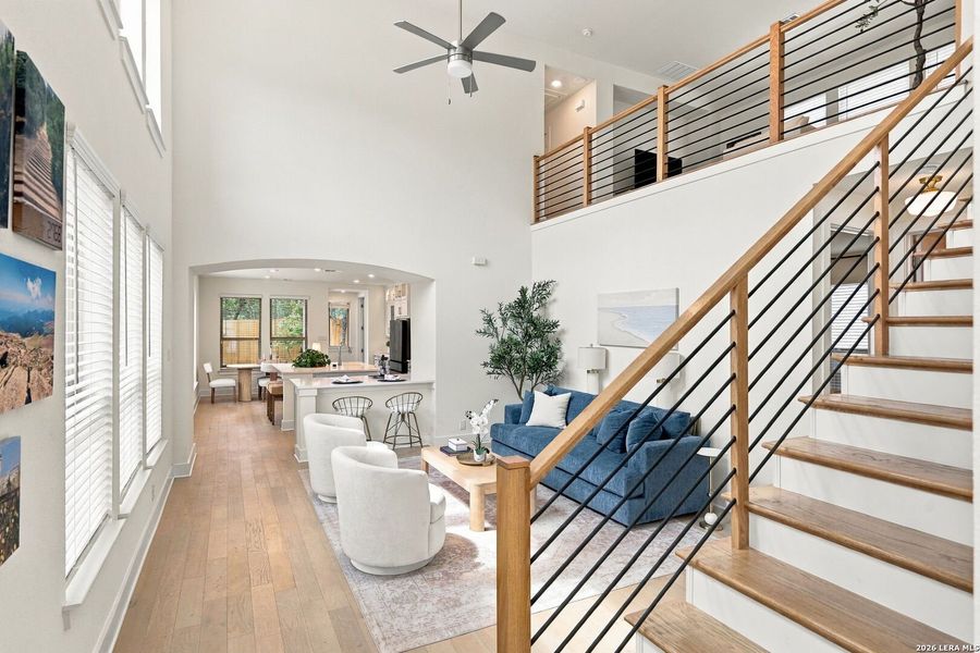 Furnished interior view inside a new home in Gruene Villages, New Braunfels (Image 9).