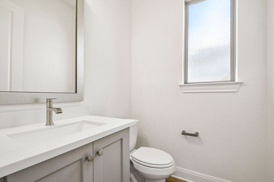 Furnished interior view inside a new home in 6 Creeks, Kyle (Image 12).