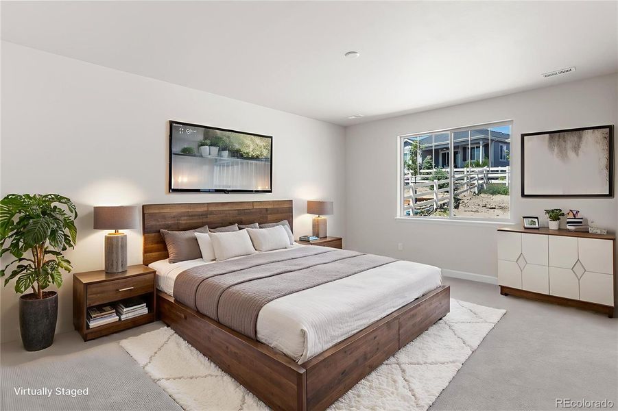 Furnished interior view inside a new home in Rhyolite Ranch, Castle Rock (Image 16).