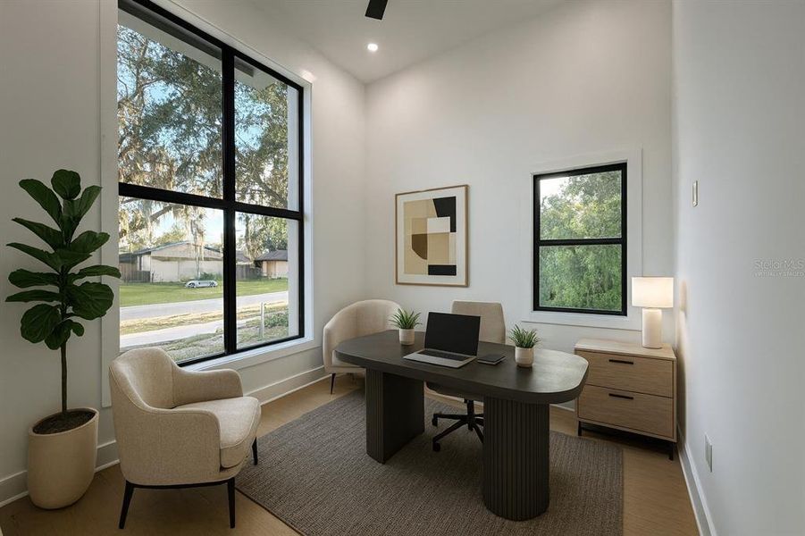 Furnished interior view inside a new home in , Tampa (Image 3). Furnished interior view inside a new home in , Tampa (Image 3).