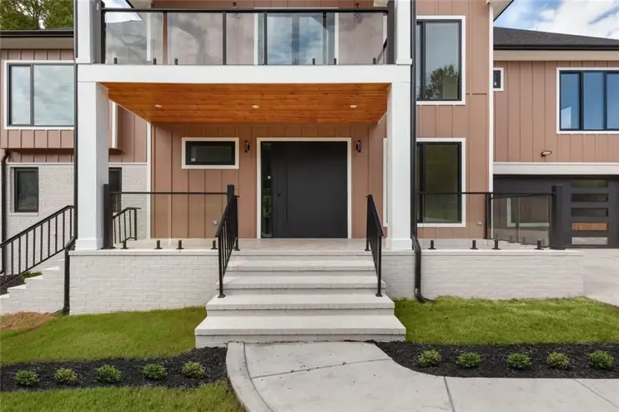 Exterior details and patio area of a home in , Marietta (Image 42).