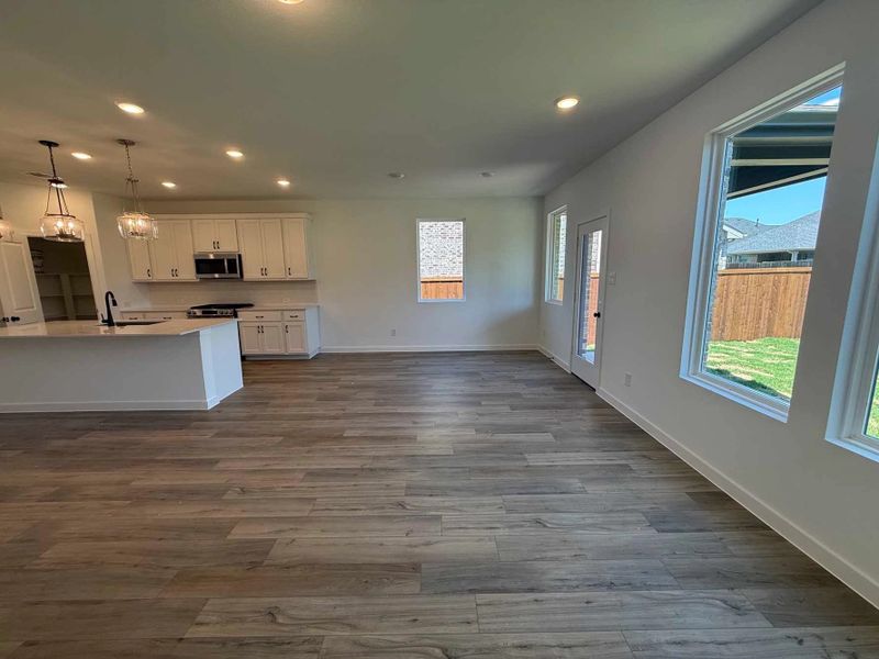 Open Living-Dining Room Construction Progress