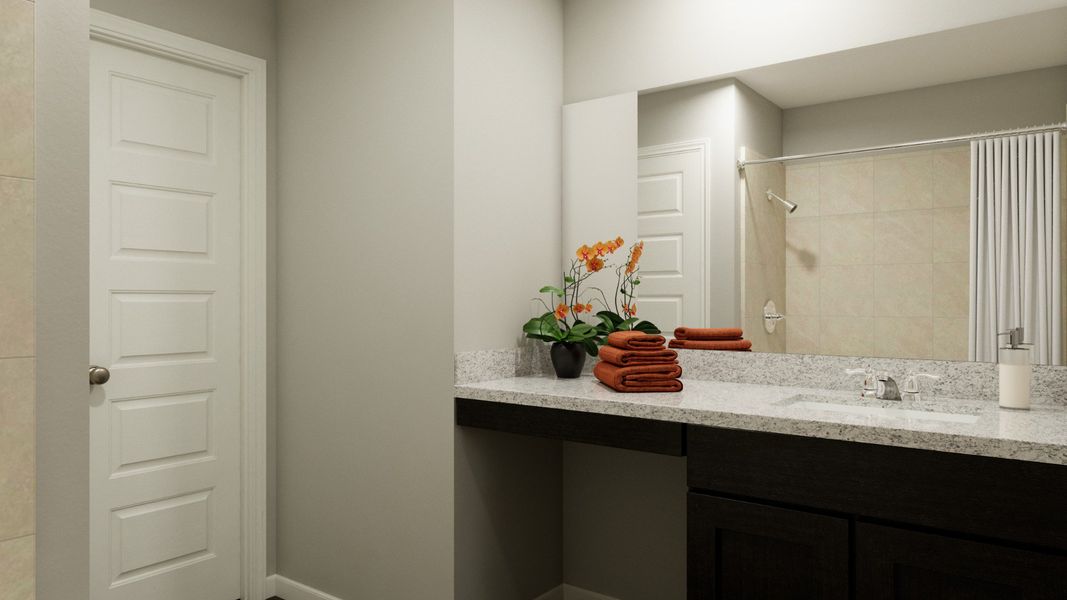 Representative furnished interior of a home built from the The Sage by Legend Homes in Cinco Lakes, San Antonio (Image 10).