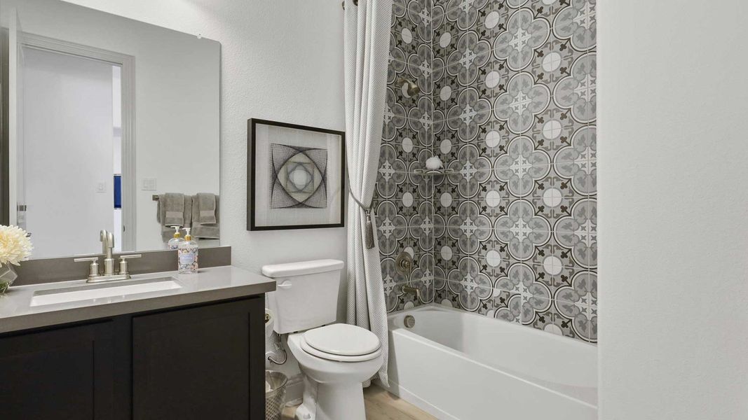 Furnished interior view inside a new home in Anna Ranch, Anna (Image 15). Furnished interior view inside a new home in Anna Ranch, Anna (Image 15).