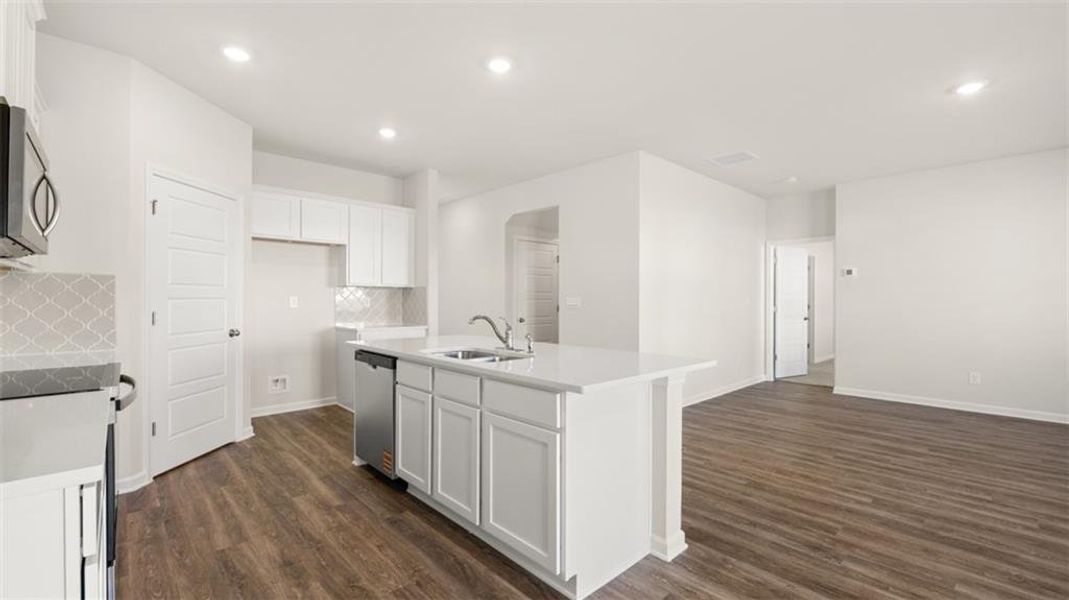 Furnished interior view inside a new home in The Preserve at Agricultural Village, Perry (Image 12).