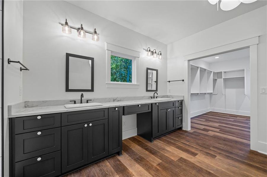 Furnished interior view inside a new home in , Flowery Branch (Image 78).