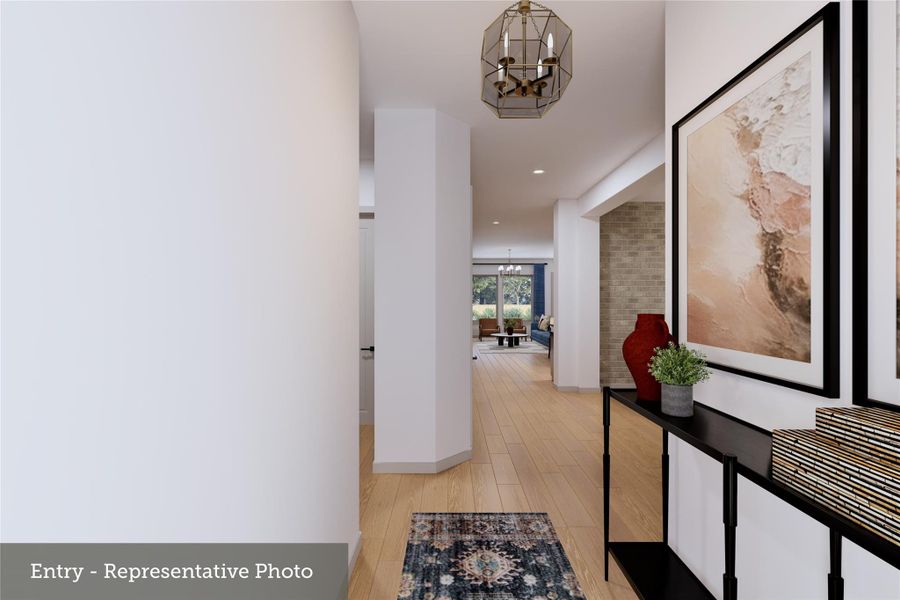 Furnished interior view inside a new home in Legacy, League City (Image 4).