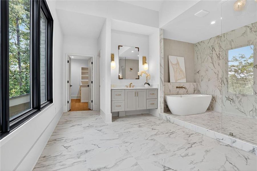 Furnished interior view inside a new home in , Brookhaven (Image 30).