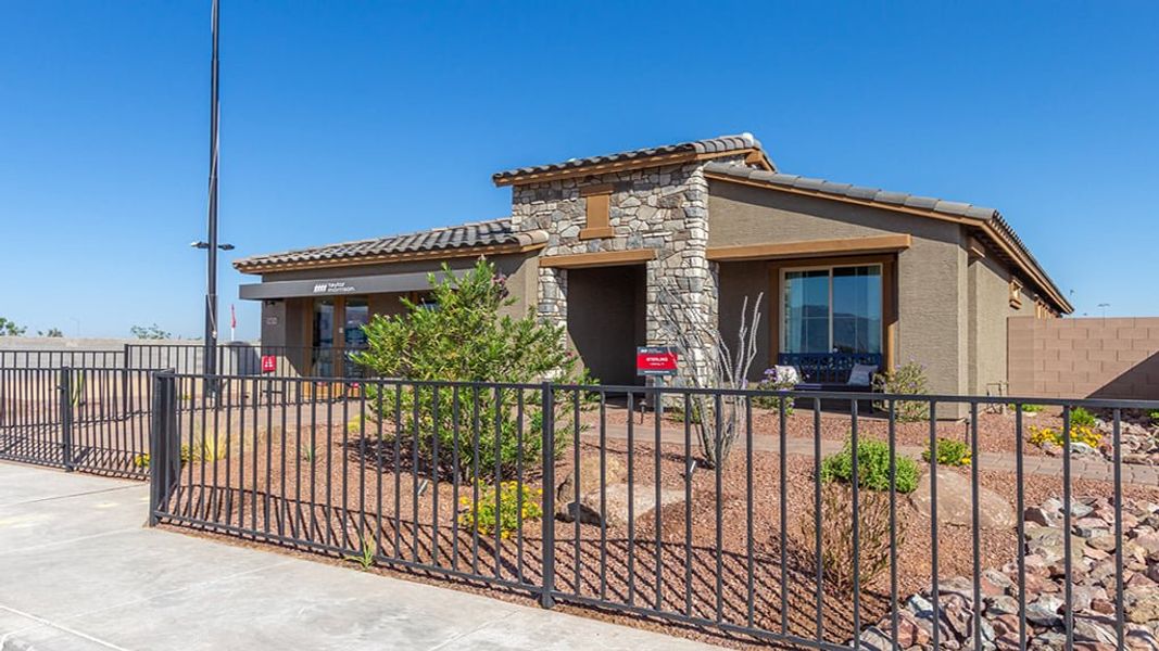 Representative exterior photo of a completed home built from the Sterling by Taylor Morrison in Paradisi Encore Collection, Surprise, AZ (Image 26).