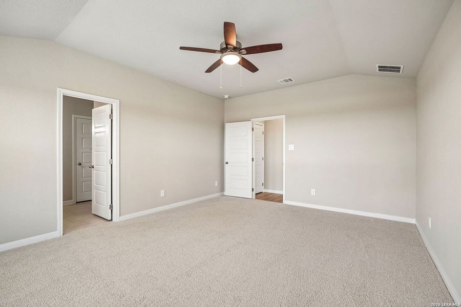 Spacious, unfurnished interior of a new home in Legendary Trails - Premier Series, Cibolo (Image 24). Spacious, unfurnished interior of a new home in Legendary Trails - Premier Series, Cibolo (Image 24).