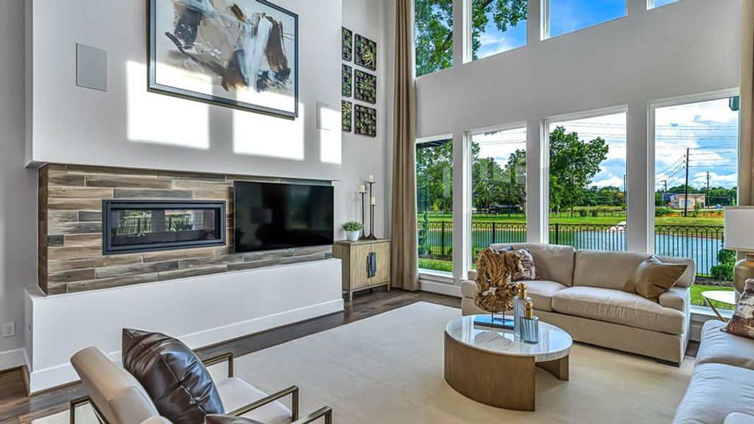Furnished interior view inside a new home in Avalon at Cypress, Cypress (Image 30).