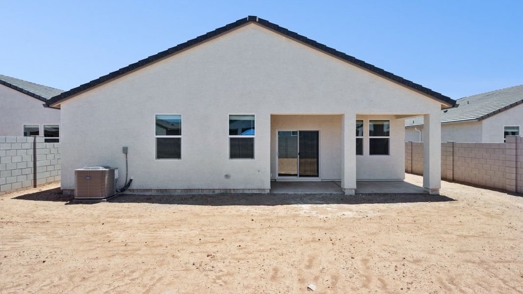 Exterior details and patio area of a home in Carlton Commons, Casa Grande (Image 18). Exterior details and patio area of a home in Carlton Commons, Casa Grande (Image 18).