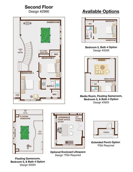 2D floor plan layout of this home in Trails at Cottonwood Creek, Rowlett, TX (Image 4). 2D floor plan layout of this home in Trails at Cottonwood Creek, Rowlett, TX (Image 4).
