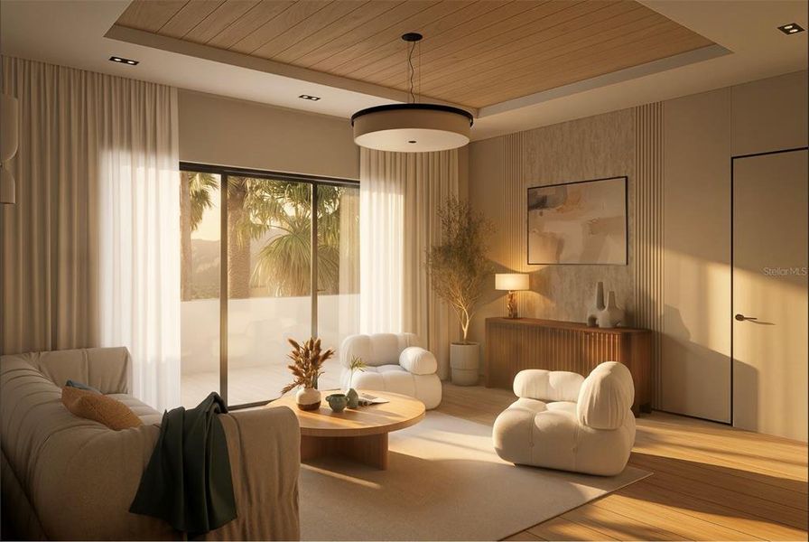 Furnished interior view inside a new home in , Sarasota (Image 16).