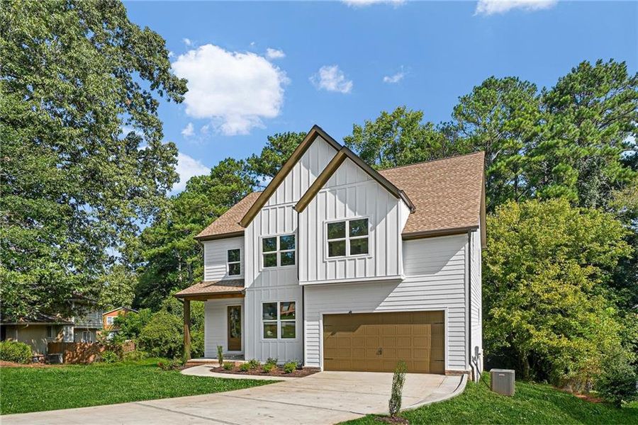 Front exterior of a new home in , Decatur, GA, highlighting curb appeal (Image 22). Front exterior of a new home in , Decatur, GA, highlighting curb appeal (Image 22).