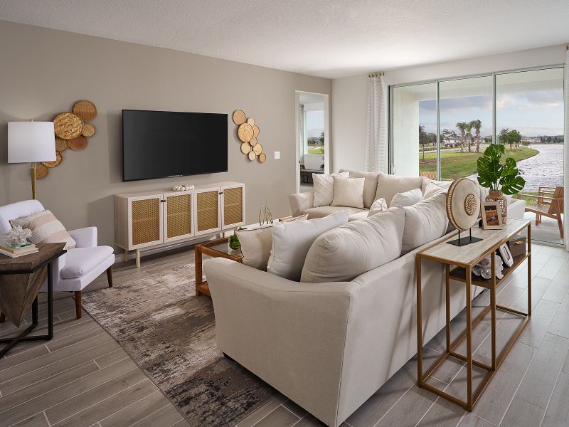 Furnished interior view inside a new home in Oakfield Trails - Signature Series, Parrish (Image 9).