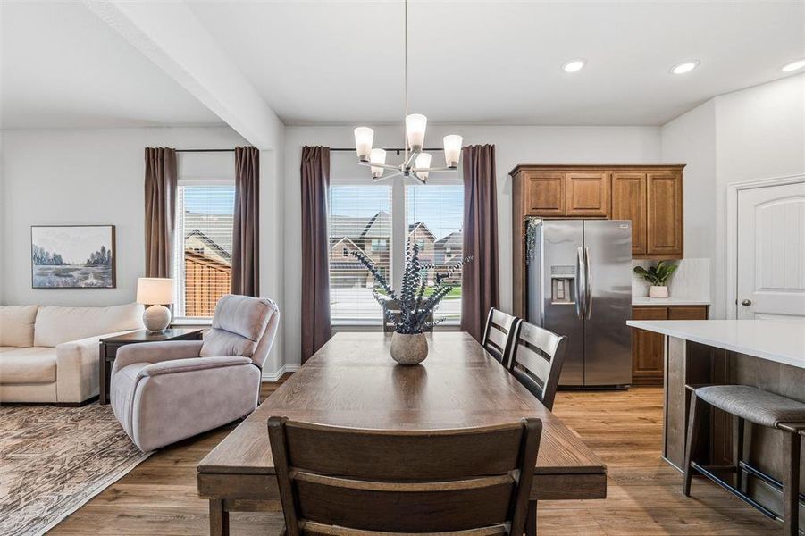 Furnished interior view inside a new home in Morningstar, Aledo (Image 8). Furnished interior view inside a new home in Morningstar, Aledo (Image 8).