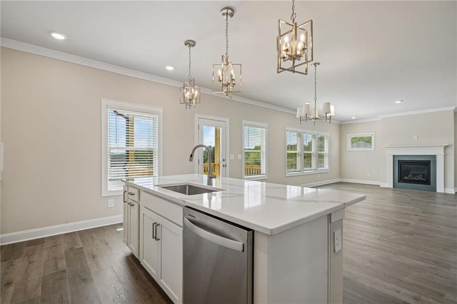 Furnished interior view inside a new home in River Pointe, Monroe (Image 16).