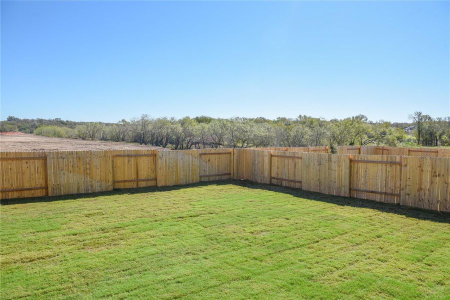 Private Backyard of Home Private Backyard of Home