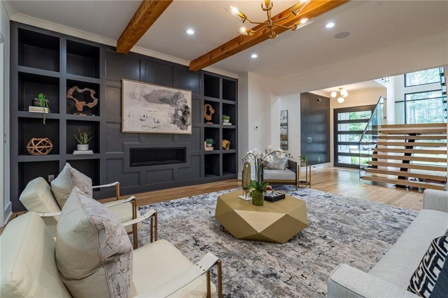 Furnished interior view inside a new home in , Brookhaven (Image 39).
