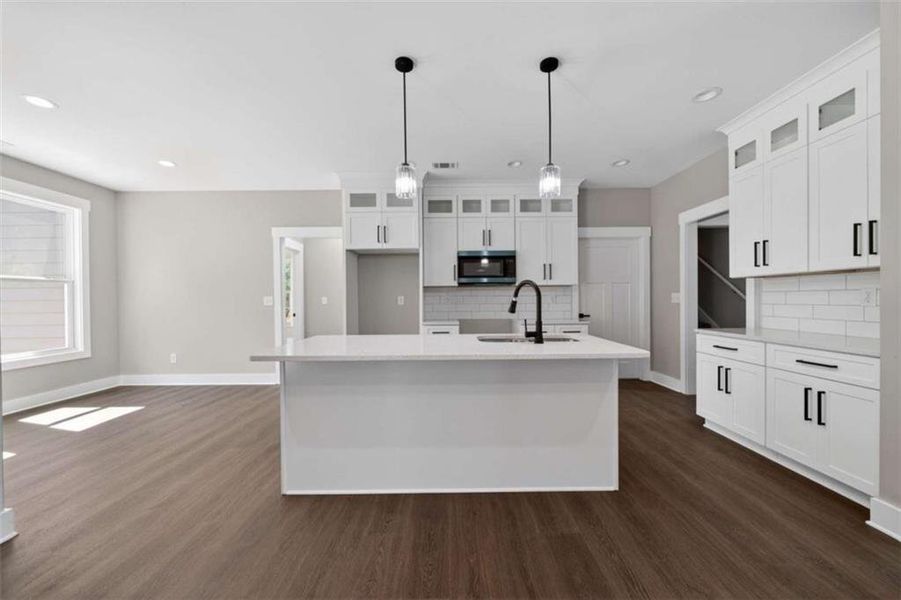 Furnished interior view inside a new home in , Silver Creek (Image 8). Furnished interior view inside a new home in , Silver Creek (Image 8).