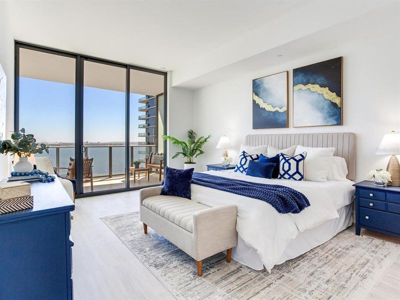 Furnished interior view inside a new home in , Tampa (Image 38).