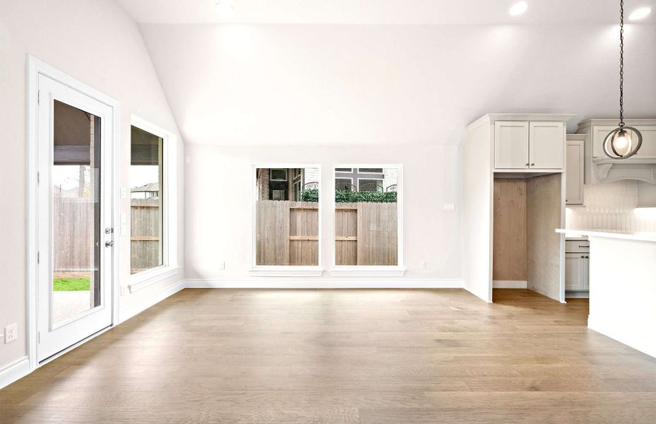 Representative unfurnished interior of a home built from the 2406 by Ravenna Homes in The Highlands 55′, Porter (Image 23).