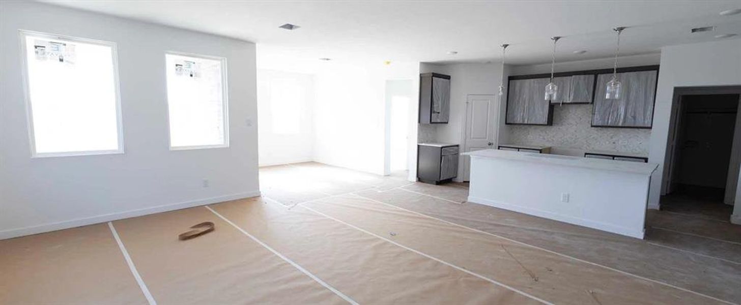 Open Kitchen-Living-Dining Room Construction Progress Open Kitchen-Living-Dining Room Construction Progress