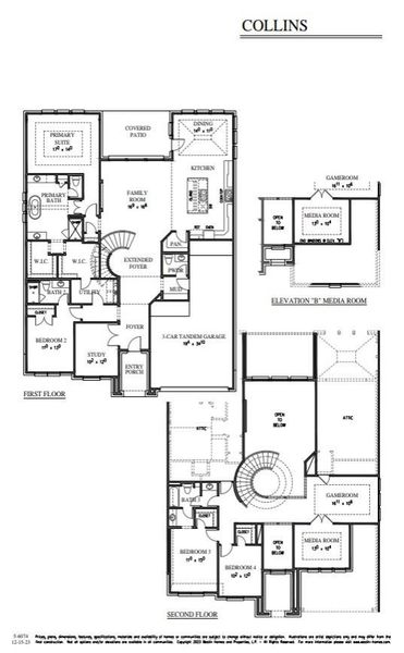 2D floor plan layout of this home in Nolina, Georgetown, TX (Image 4).