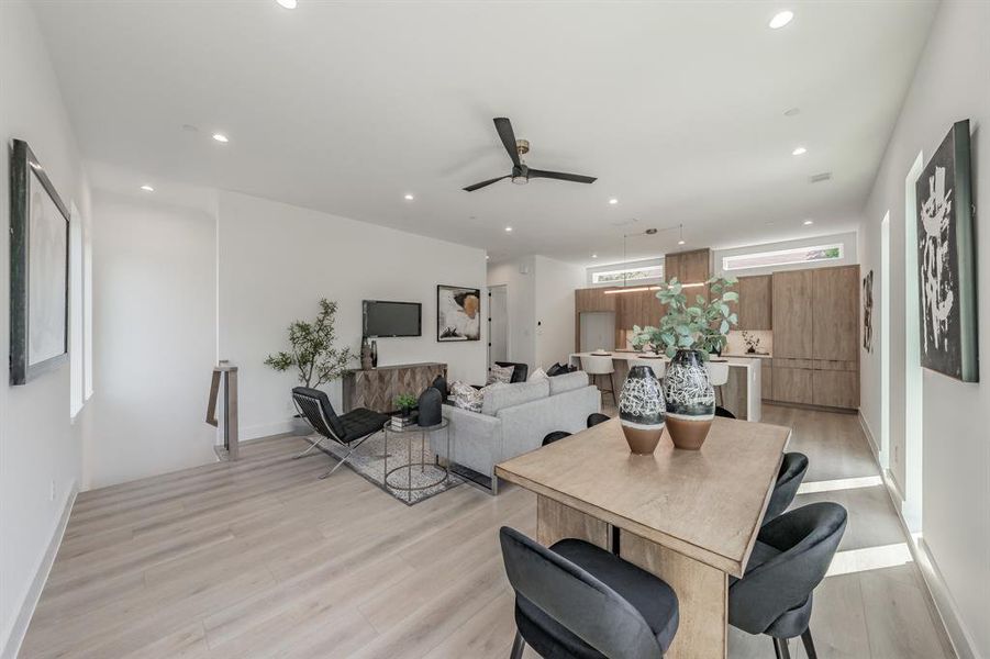 Furnished interior view inside a new home in , Dallas (Image 28).