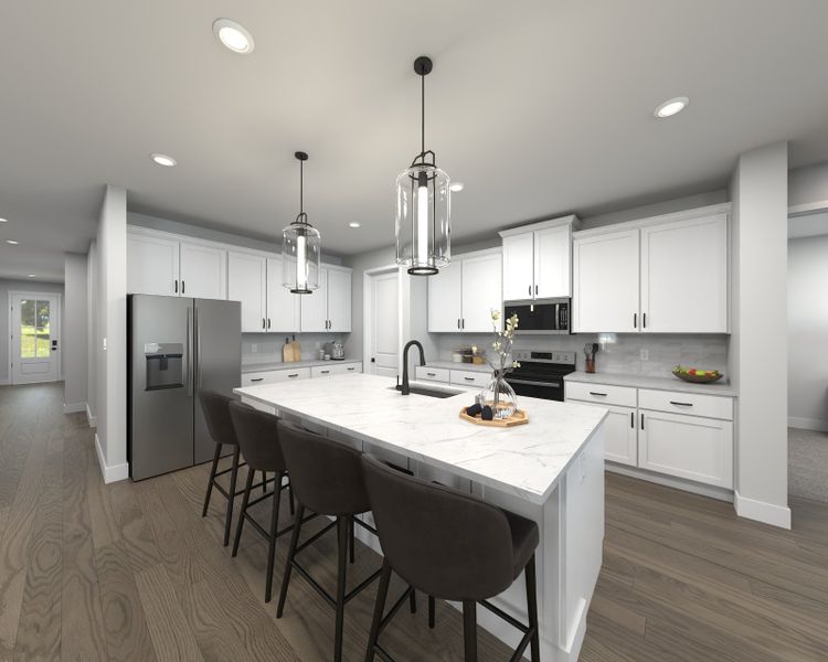 Skip takeout and prep dinner in the well-appointed kitchen.