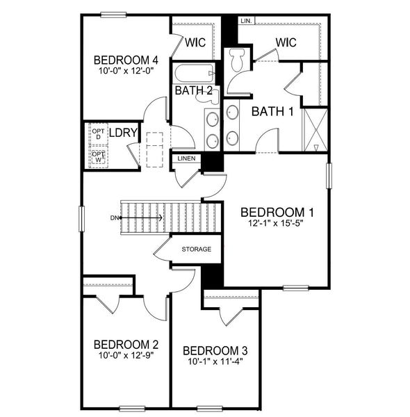 2D floor plan layout for the Aisle by D.R. Horton in Rocky River Ridge, Anderson, SC (Image 6). 2D floor plan layout for the Aisle by D.R. Horton in Rocky River Ridge, Anderson, SC (Image 6).