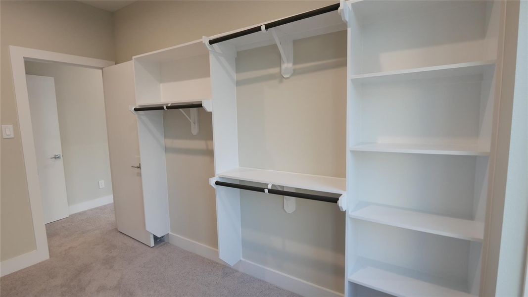 Huge Primary Closet and additional storage space Huge Primary Closet and additional storage space
