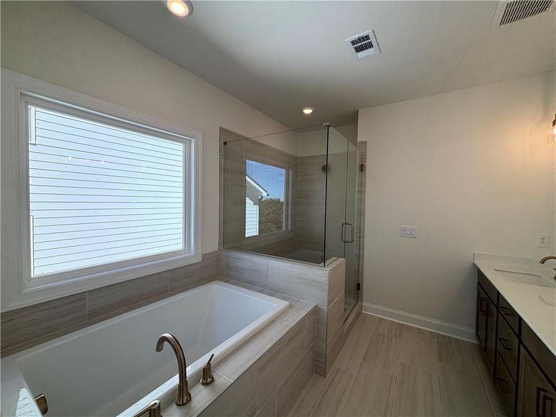 Furnished interior view inside a new home in Palisades Single Family, Cumming (Image 8).
