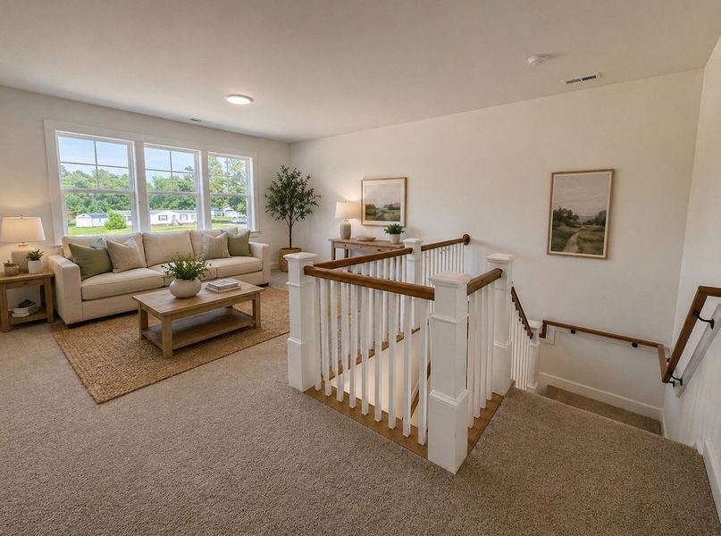 Furnished interior view inside a new home in Dixon Grove, Grimesland (Image 4).