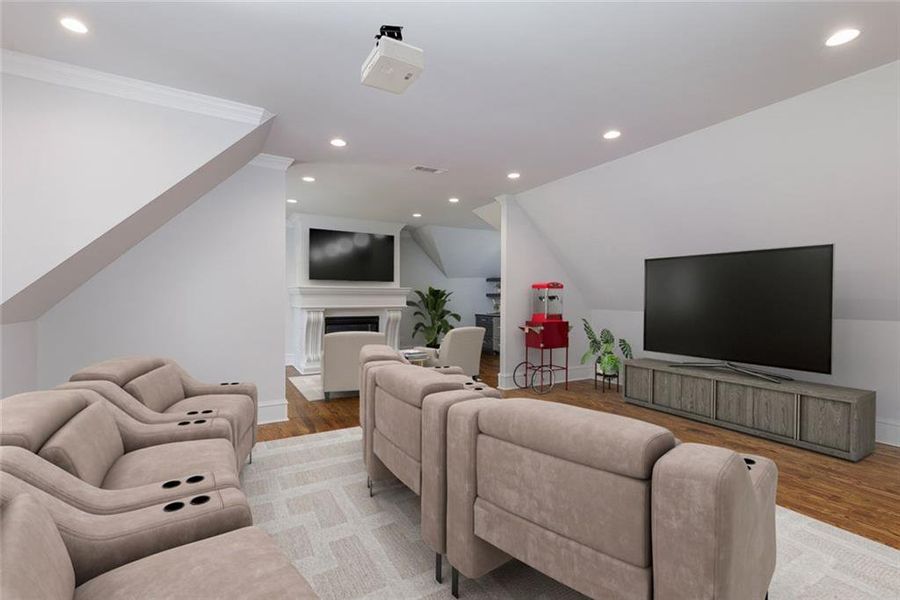 Furnished interior view inside a new home in , Roswell (Image 35).