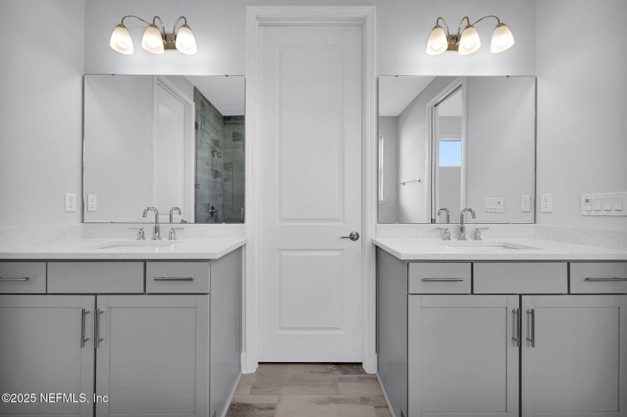 Furnished interior view inside a new home in Crosswinds at Nocatee, Ponte Vedra Beach (Image 8). Furnished interior view inside a new home in Crosswinds at Nocatee, Ponte Vedra Beach (Image 8).