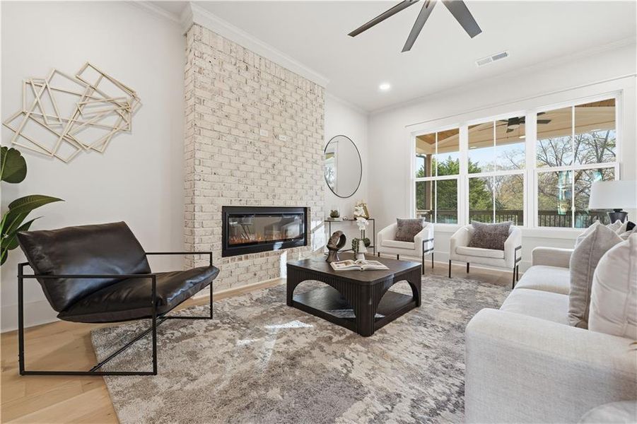 Furnished interior view inside a new home in , Gainesville (Image 5). Furnished interior view inside a new home in , Gainesville (Image 5).