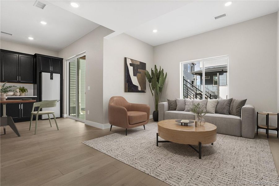 Furnished interior view inside a new home in Tribute at Lyric, Lone Tree (Image 33). Furnished interior view inside a new home in Tribute at Lyric, Lone Tree (Image 33).