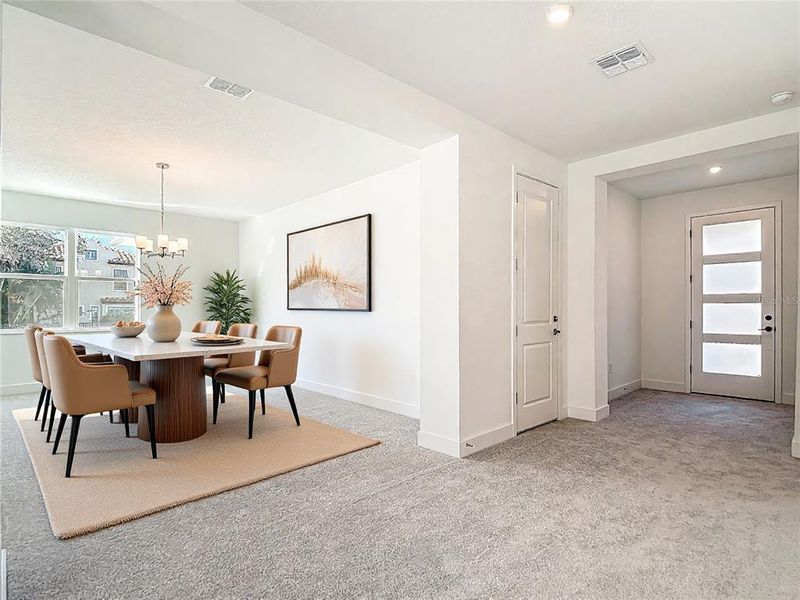 Furnished interior view inside a new home in , Tampa (Image 31).