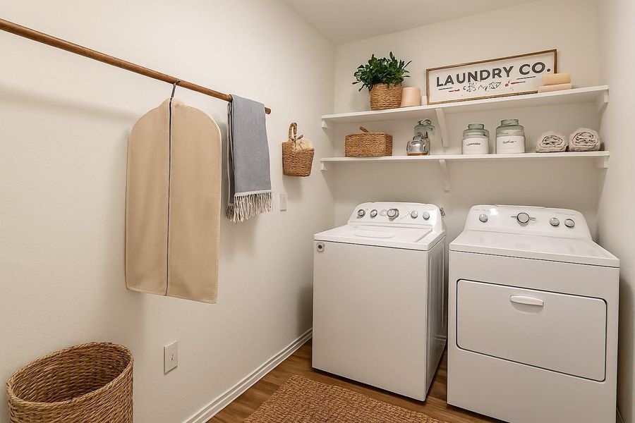 Furnished interior view inside a new home in River Ranch Meadows, Dayton (Image 14).