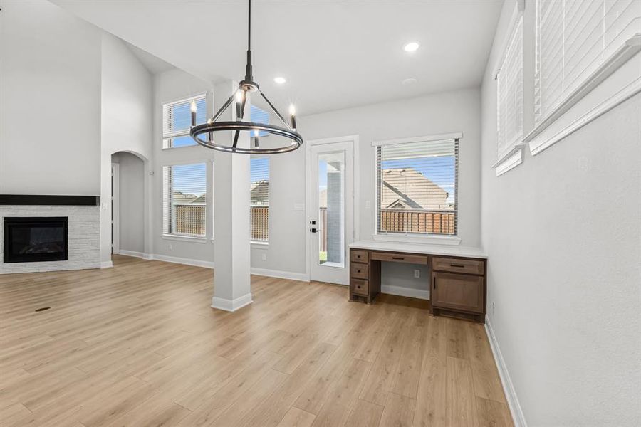 Spacious, unfurnished interior of a new home in South Pointe  Village Series, Mansfield (Image 34).