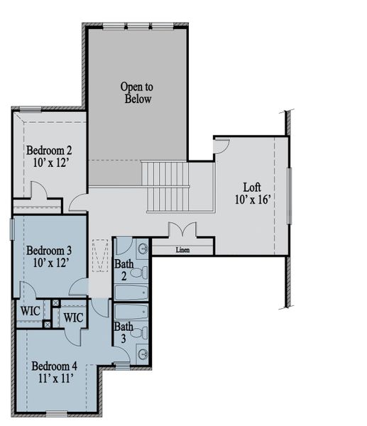 2D floor plan layout of this home in Walden Pond, Forney, TX (Image 2). 2D floor plan layout of this home in Walden Pond, Forney, TX (Image 2).